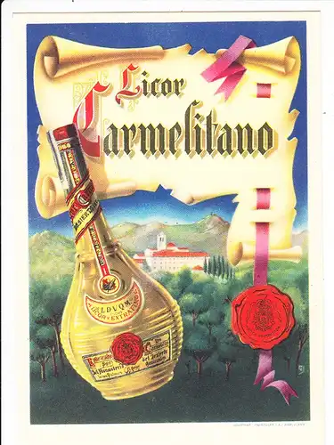 spanische col-AK für Likör, ca. 1920