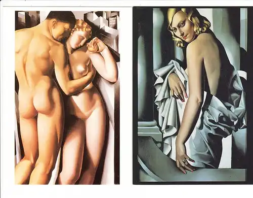 Tamara de Lempicka, 5 erotische col-AK, Nachkrieg, Originale alle entstanden 1925-1932, ungel., Erh. i.O.