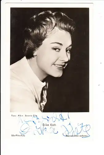 Erika Köth 1960, O-U, kurze Widmung