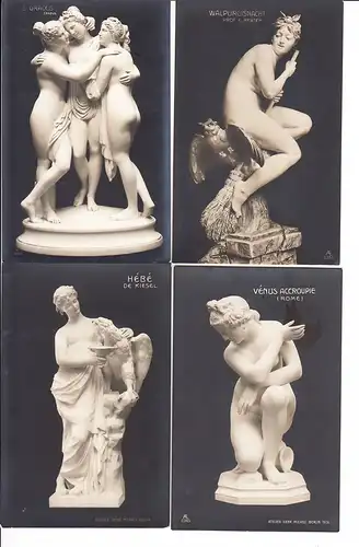 15 erotische Plastiken 1905/06, beste Erh., ungel.