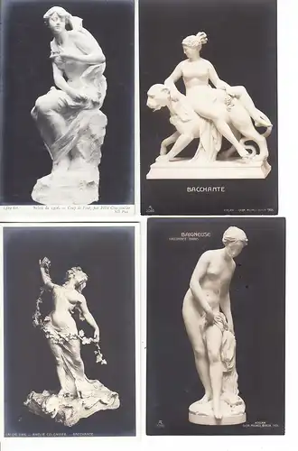 15 erotische Plastiken 1905/06, beste Erh., ungel.