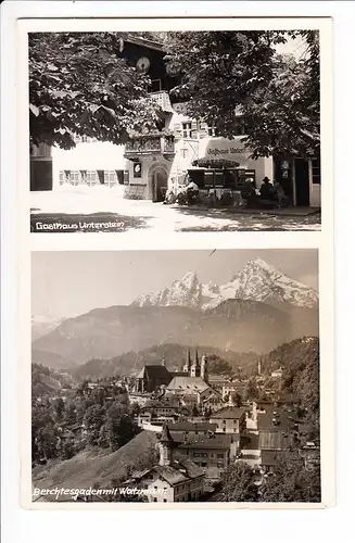 Berchtesgaden, Foto-Karsten-AK, 1957 gel., Gasthaus Untersten