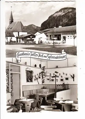 frühe Neu-Fah-AK, Gasthaus Faller Hof, nähe Sylvenstein-Speicher, ungel.