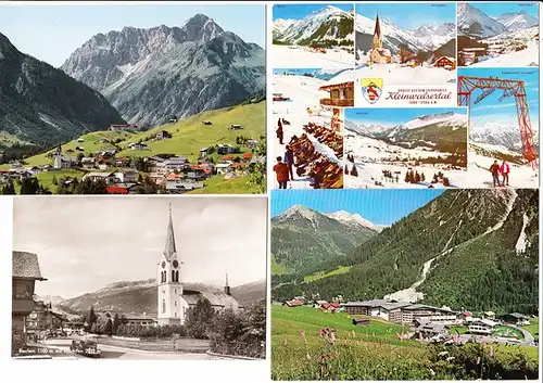 Österreich, Vorarlberg, 8 AK ab 30iger Jahre bis modern, gel./ungel. Kleinwalsertal