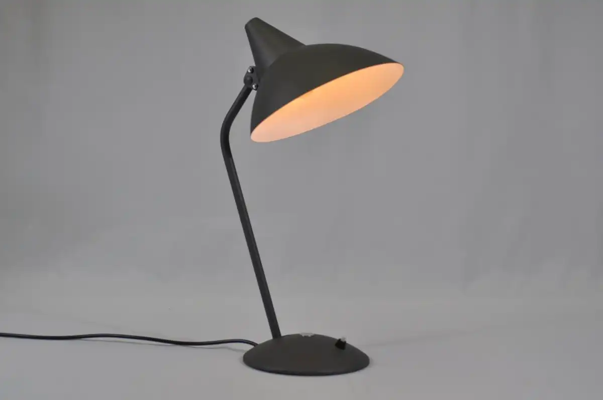 Schreibtischlampe Helo Leuchten Lampe vintage Tischlampe Tischleuchte Bürolampe Industrieleuchte Mid Century 2