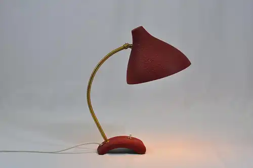 Tischleuchte Messing Schrumpflack Kalff Cosack Leuchte Lampe vintage Tischlampe Mid Century
