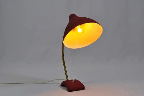 Tischleuchte Messing Schrumpflack Kalff Cosack Leuchte Lampe vintage Tischlampe Mid Century