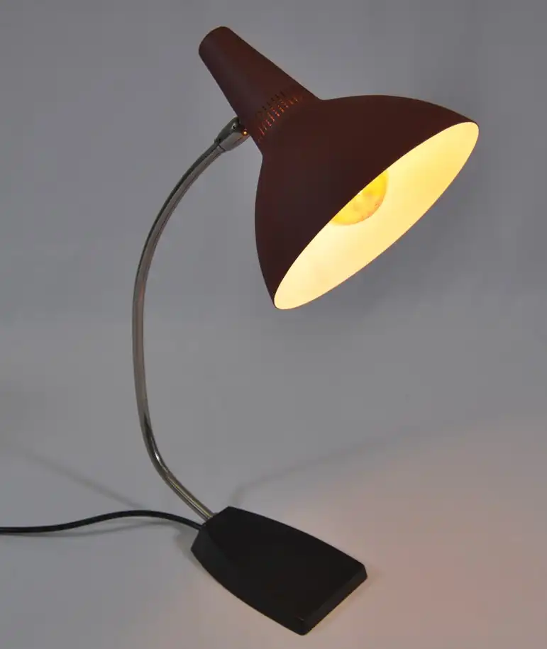 Kaiser (?) Gelenklampe Tischlampe Schreibtischlampe Leuchte Lampe 50er Werkstattlampe Midcentury 4
