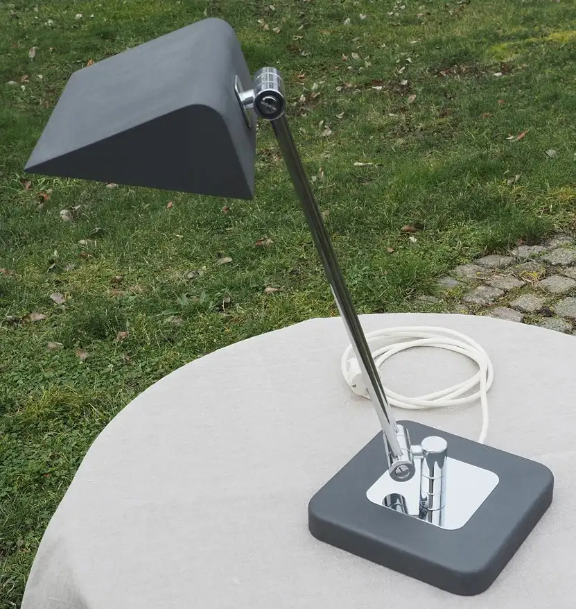 Tischleuchte 70er Jahre Hillebrand Leuchte Lampe vintage Tischlampe Schreibtischlampe 0