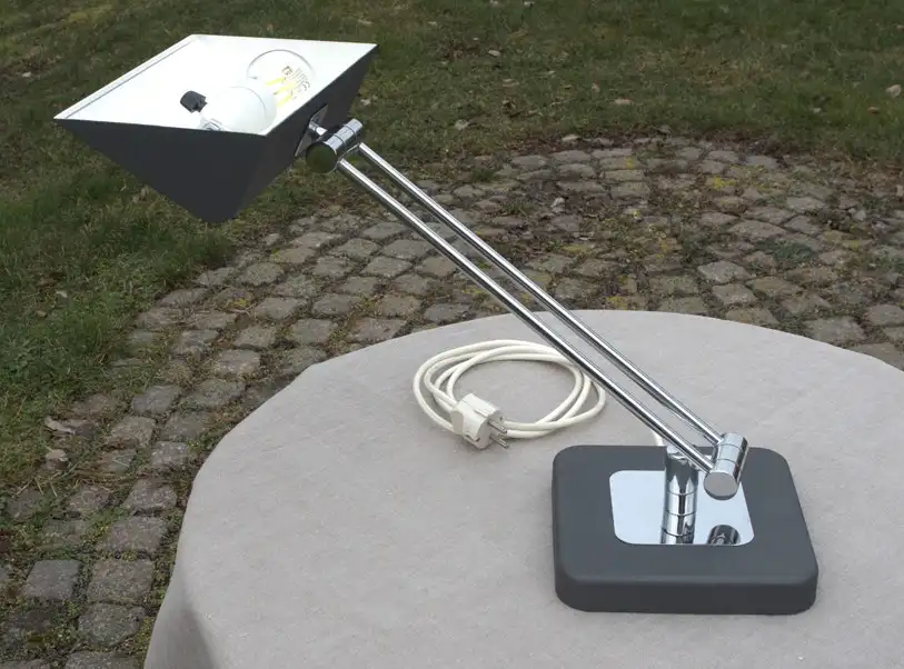 Tischleuchte 70er Jahre Hillebrand Leuchte Lampe vintage Tischlampe Schreibtischlampe 3