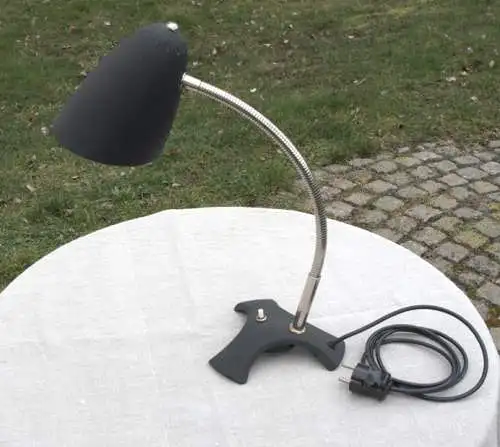 Tischleuchte Schrumpflack 70er Jahre Leuchte Lampe vintage Tischlampe Schreibtischlampe