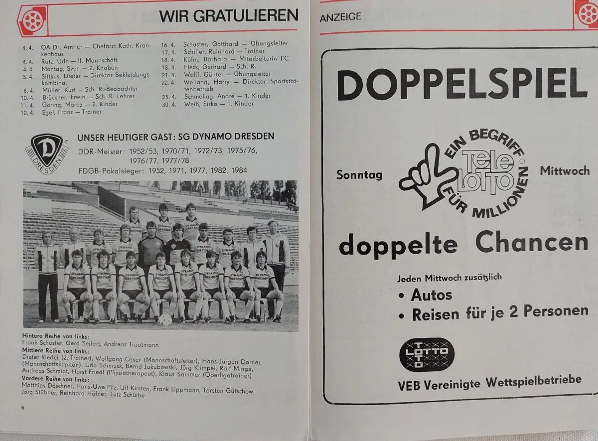 Programme football #83 ASSE Actualités Deutschland Fußballprogramm