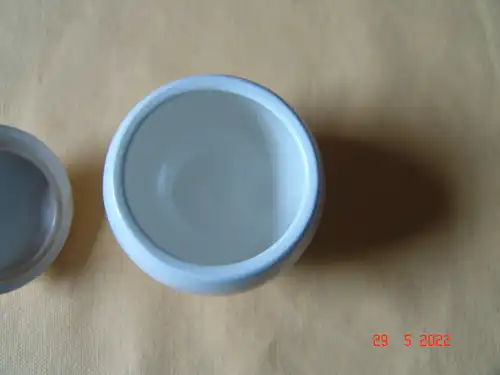 Senftopf Blatthalter versilbert WMF Wächtersbach Straußenmarke