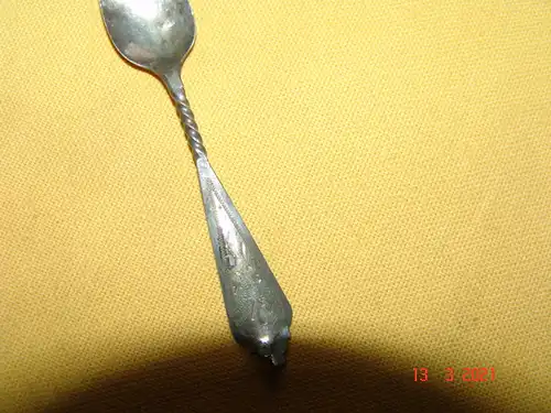 Mokkalöffel Zuckerlöffel kleiner Löffel Niederlande 833 Silber