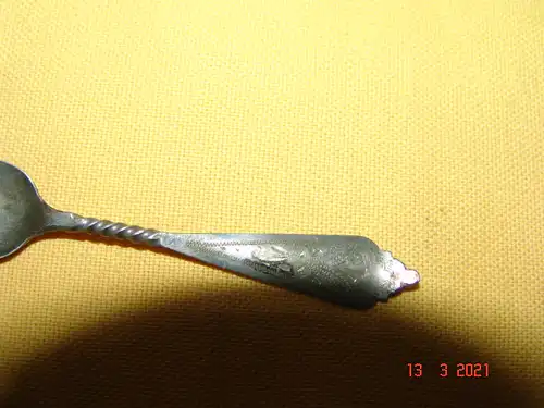 Mokkalöffel Zuckerlöffel kleiner Löffel Niederlande 833 Silber