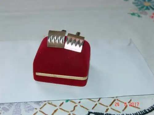 ROWI Manschettenknöpfe Vintage - Silber/Gold - 60er Jahre