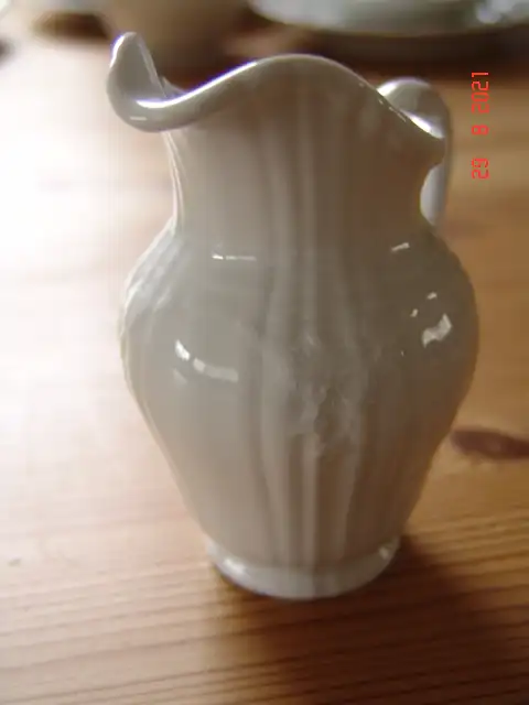 KPM Rocaille weiß Kaffeeservice 21 Teile Schleifstrich - NEUWERTIG 13