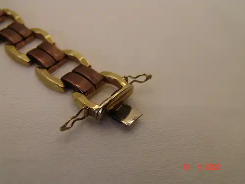 Damen Armband bicolor 333er/ 8 Karat Gold 19,5 cm - 18,7g