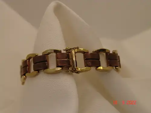 Damen Armband bicolor 333er/ 8 Karat Gold 19,5 cm - 18,7g