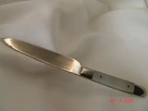 Antikes Obstmesser Perlmutt Stahl-Bronce