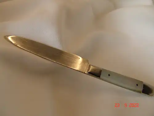 Antikes Obstmesser Perlmutt Stahl-Bronce