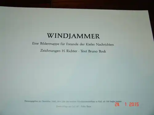 Windjammer - Segelschiffe - 1980 - 6 Motive v. H. Richter