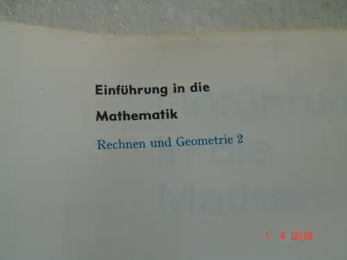 Heinz Schröder & Hermann Uchtmann: Einführung in die Mathematik 2. 