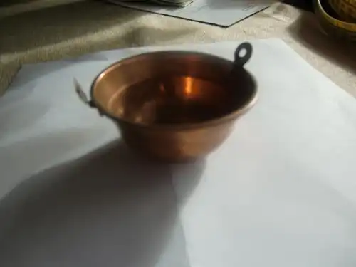 Puppengeschirr Kupfertopf Kupferkessel