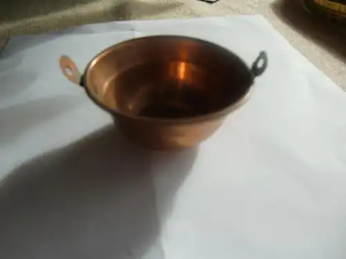 Puppengeschirr Kupfertopf Kupferkessel