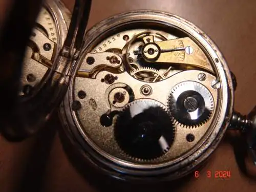 JWC / IWC Taschenuhr Lepine 800er Silber - Generalüberholt -1904