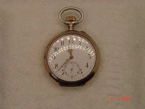 JWC / IWC Taschenuhr Lepine 800er Silber - Generalüberholt -1904