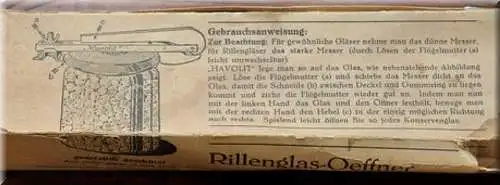 Antiker Rillenglasöffner Weckglasöffner Havolit DDR - Ostalgie