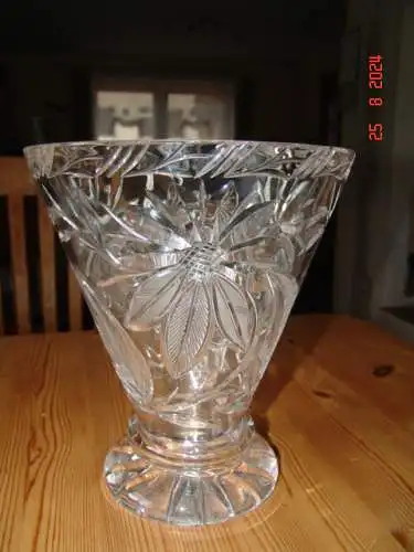 Vase Trompetenvase Blumenvase Kristall - 24 cm - 2500 g