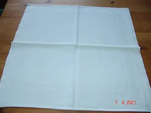 Damast Serviette Webmuster umlaufender Webstreifen 47 x 49