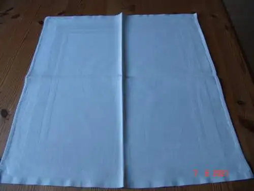 Damast Serviette Webmuster umlaufender Webstreifen 47 x 49
