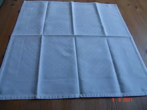 Serviette Leinen Damast Webmuster Dots 53 x 52