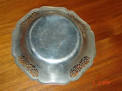 Art Deco Schale WMF silberfarben Durchbrucharbeit