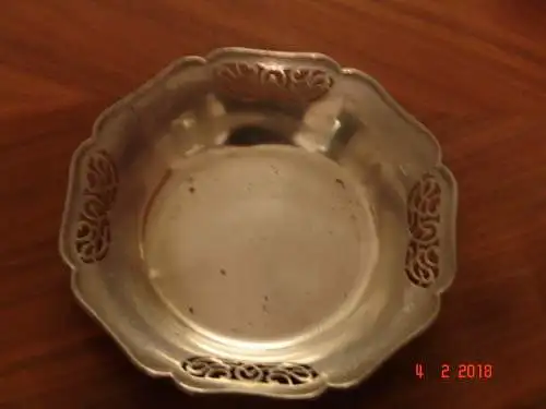 Art Deco Schale WMF silberfarben Durchbrucharbeit