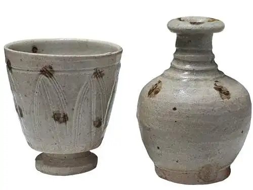 Chinesischer Wein Becher und Flasche aus der Song Dynastie ca.1000 Jahre