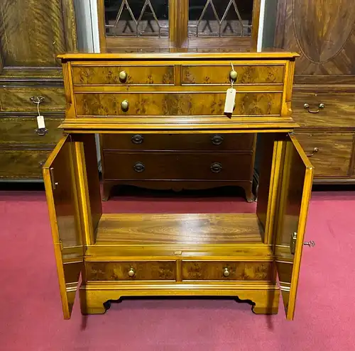 Englische Möbel Regency Highboard TV Kommode Eibe Bevan & Funnell Made in UK