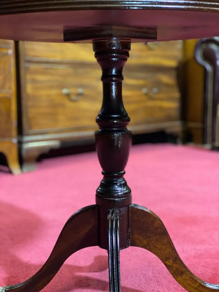 Englische Möbel Regency Sidetable outlet Beistelltisch Mahagoni Leder UK