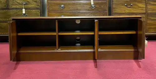 Englische Möbel Regency Large TV Lowboard Stand 3türig Mahagoni made in UK