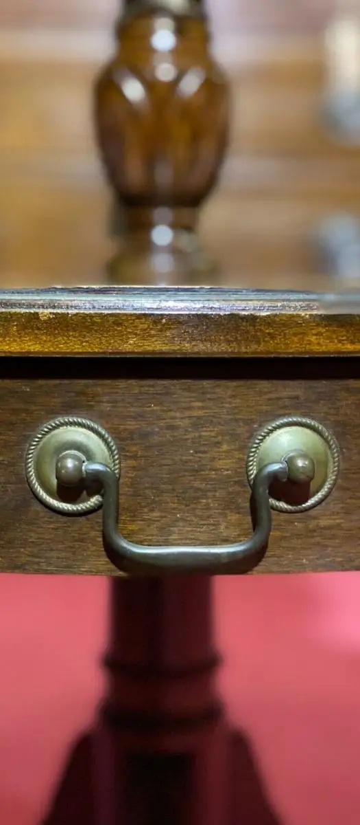 Englische Möbel Mahagoni Etagere Beistelltisch stummer Diener Herrenzimmer UK 4