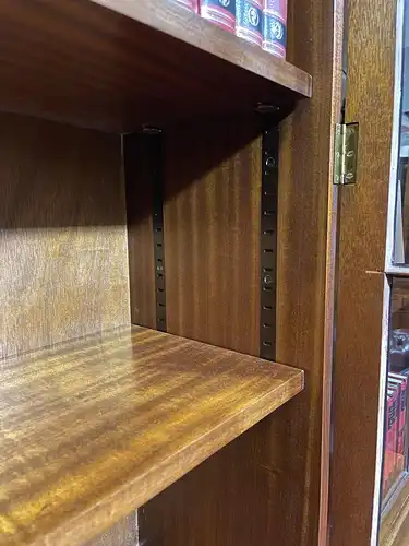 Englische Möbel Bücherschrank Mahagoni Breakfront Herrenzimmer Made in England