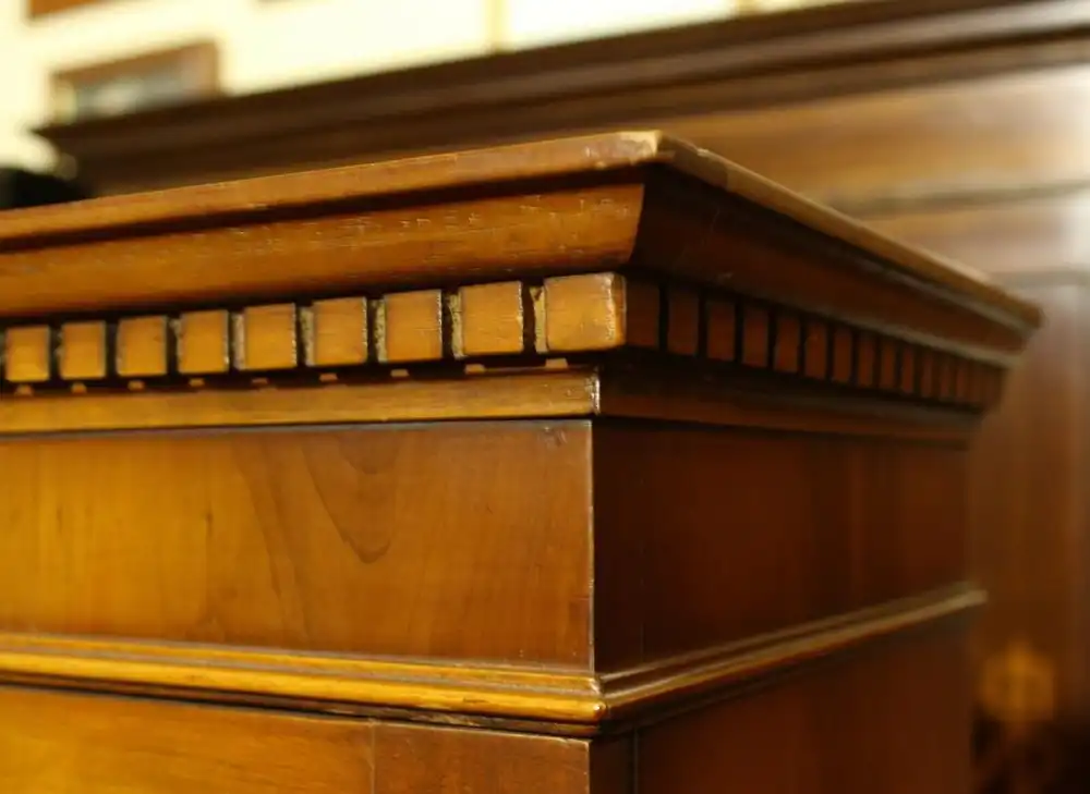 Englische Möbel Regency Bücherschrank mit serpentine Front Schubfach vers Regale 3