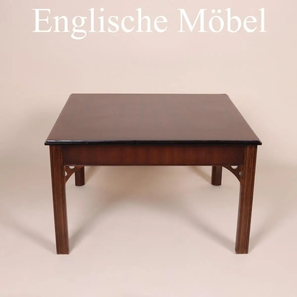 Englische Möbel Heldense Mahagoni Couchtisch Beistelltisch Tisch mit Intarsie UK 0