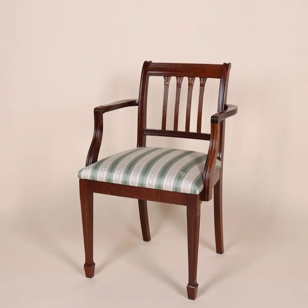 Englische Möbel Regency Set von 4 Esszimmer Stühle Stuhl 1 mit Armlehne Mahagoni 1