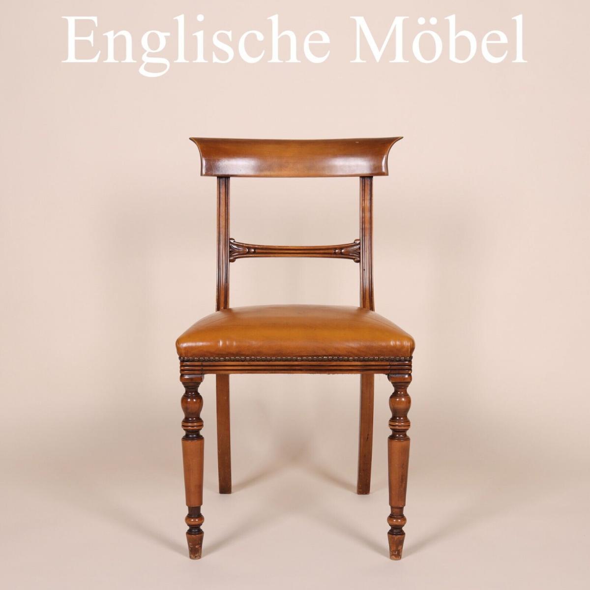 Englische M�bel Set von 6 Esszimmer Esstisch Stuhl St�hle Mahagoni Made in UK 0
