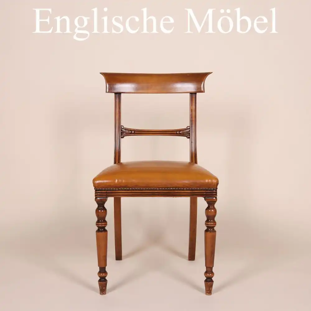 Englische Mbel Set von 6 Esszimmer Esstisch Stuhl Sthle Mahagoni Made in UK 0