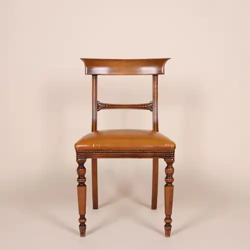 Englische Möbel Set von 6 Esszimmer Esstisch Stuhl Stühle Mahagoni Made in UK